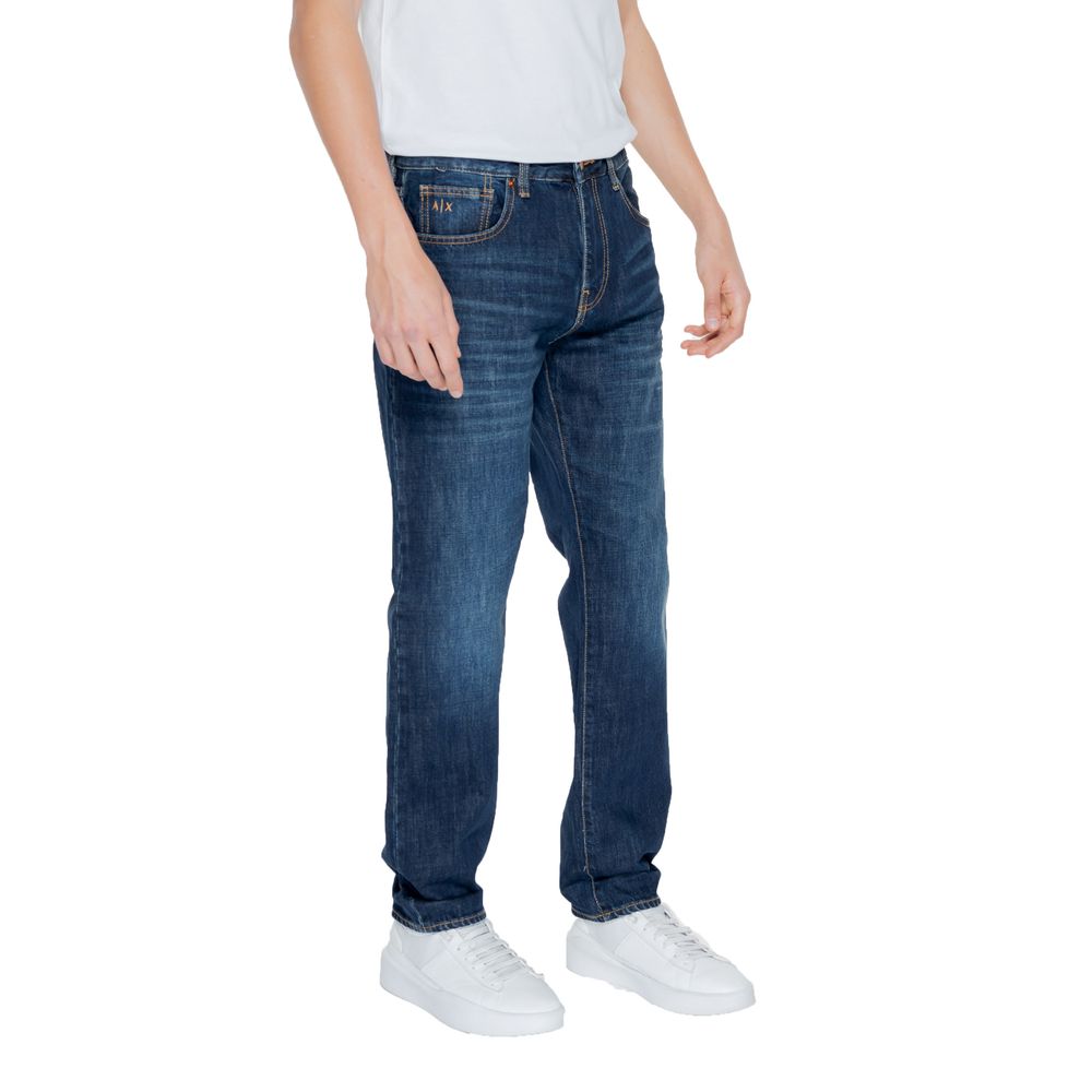 Armani Exchange Blue Cotton Jeans & Pant