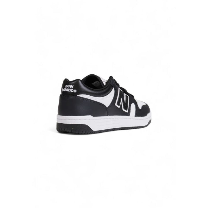 New Balance Black And White Leather Sneaker