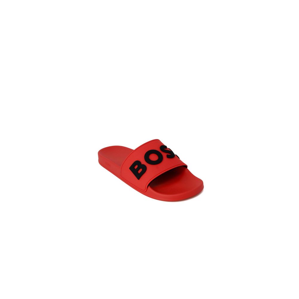 Hugo Boss Red Polyethylene Sandal