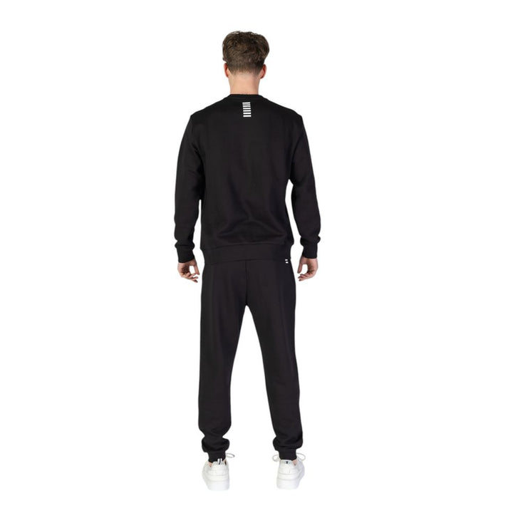 EA7 Emporio Armani Black Cotton Sweatsuit