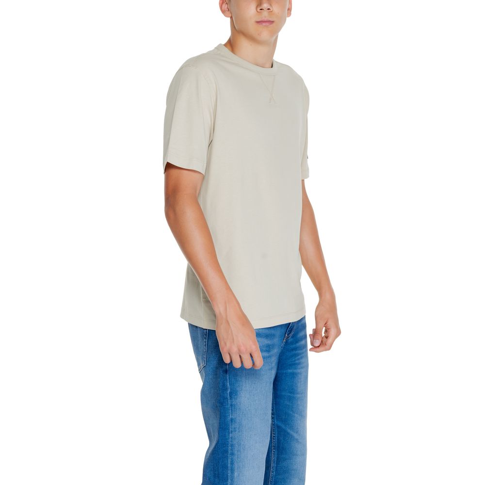 Calvin Klein Jeans Beige Cotton Rigenerato T-Shirt