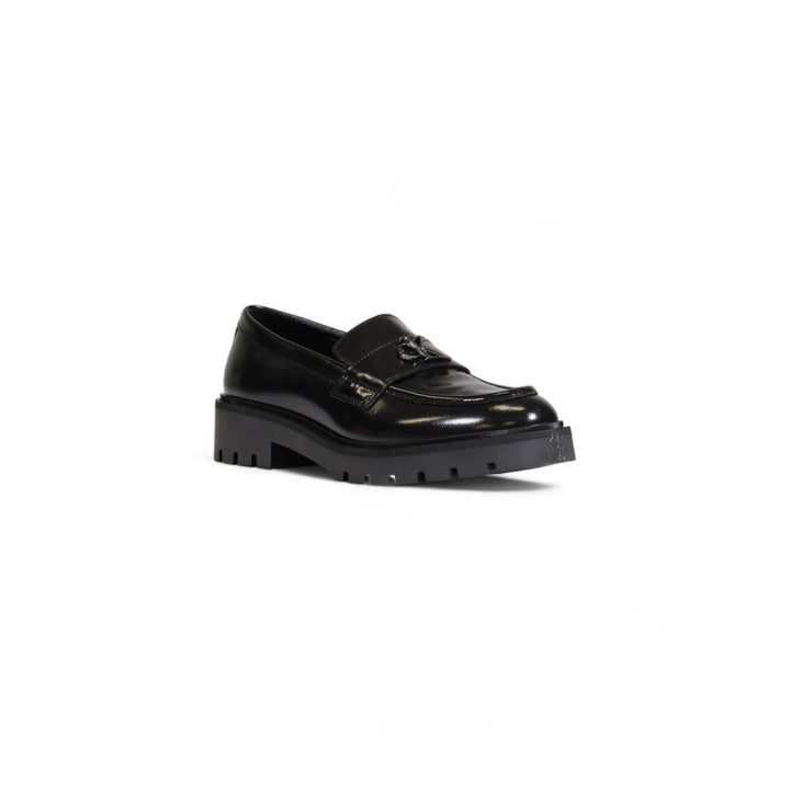 Calvin Klein Black Leather Flat Shoe