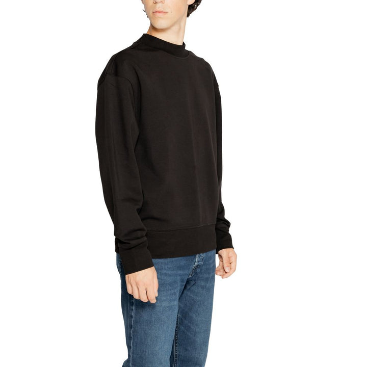 Calvin Klein Jeans Black Cotton Rigenerato Sweater