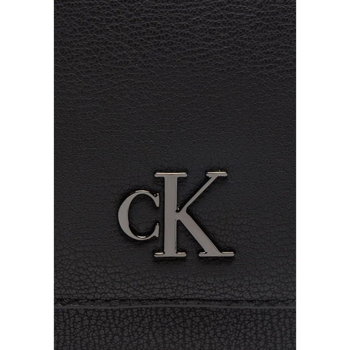 Calvin Klein Jeans Black Synthetic Leather Handbag