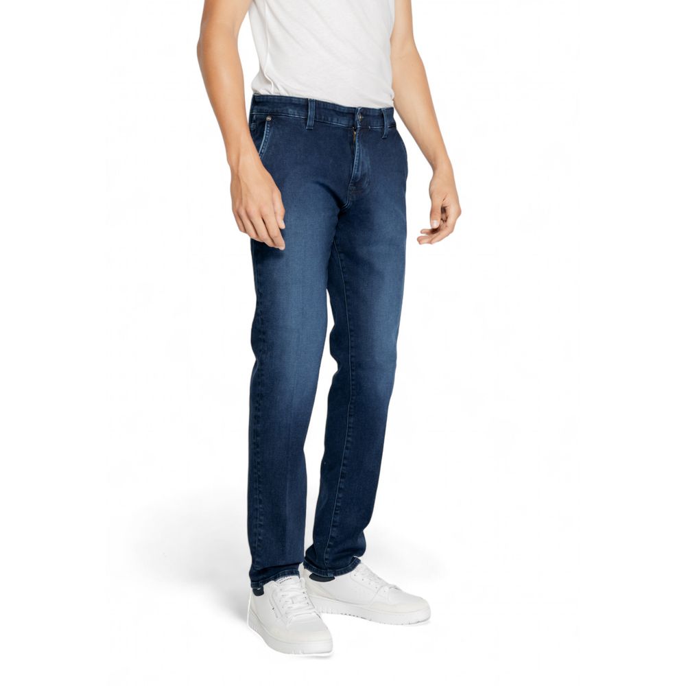 Gas Blue Cotton Jeans & Pant