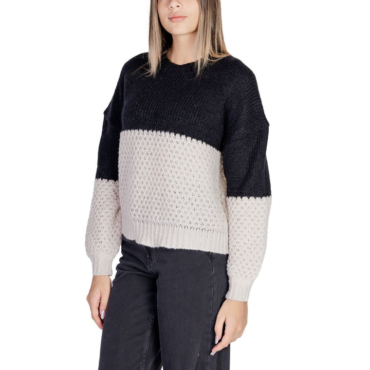 Only Black Polyester Sweater