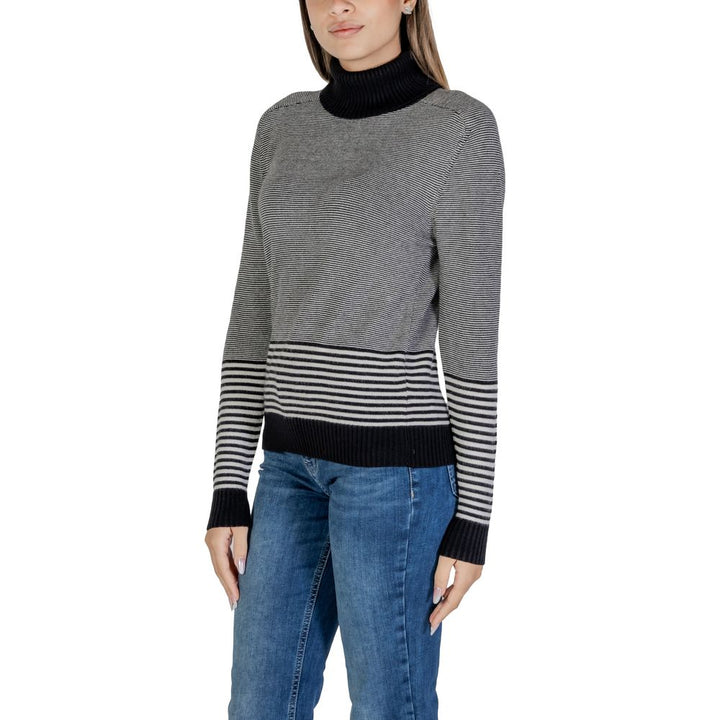 Sandro Ferrone Black And White Viscose Sweater