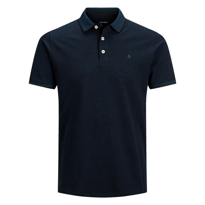 Jack Jones Blue Cotton Polo Shirt