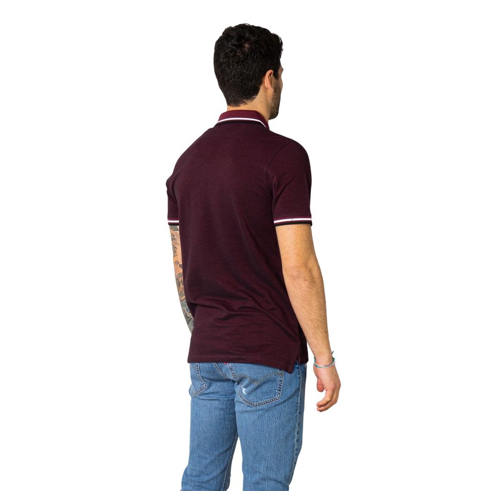 Jack Jones Bordeaux Cotton Polo Shirt