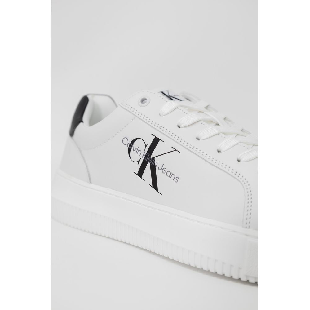 Calvin Klein Jeans Black And White Leather Sneaker