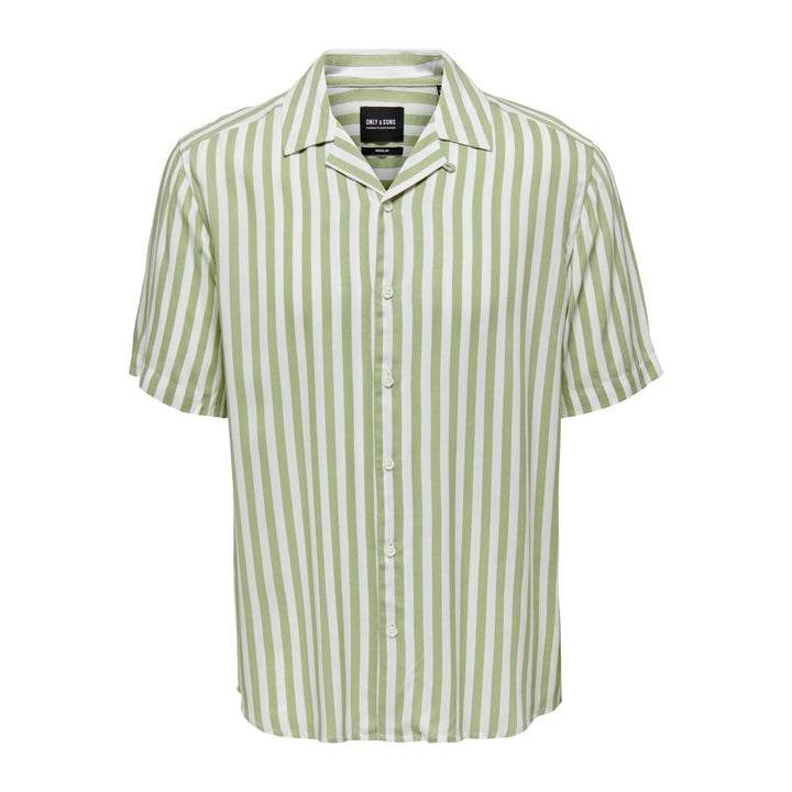 Only & Sons Green Viscose Shirt