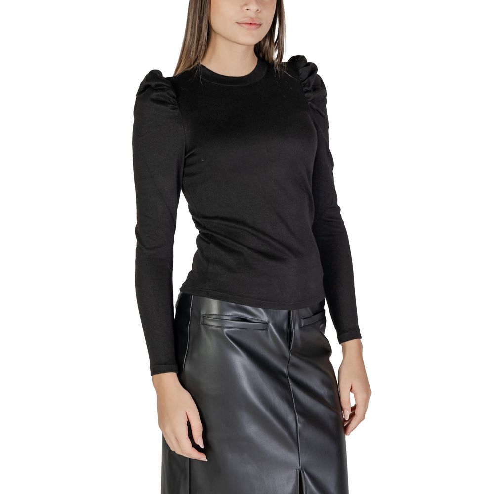 Jacqueline De Yong Black Polyester Tops & T-Shirt