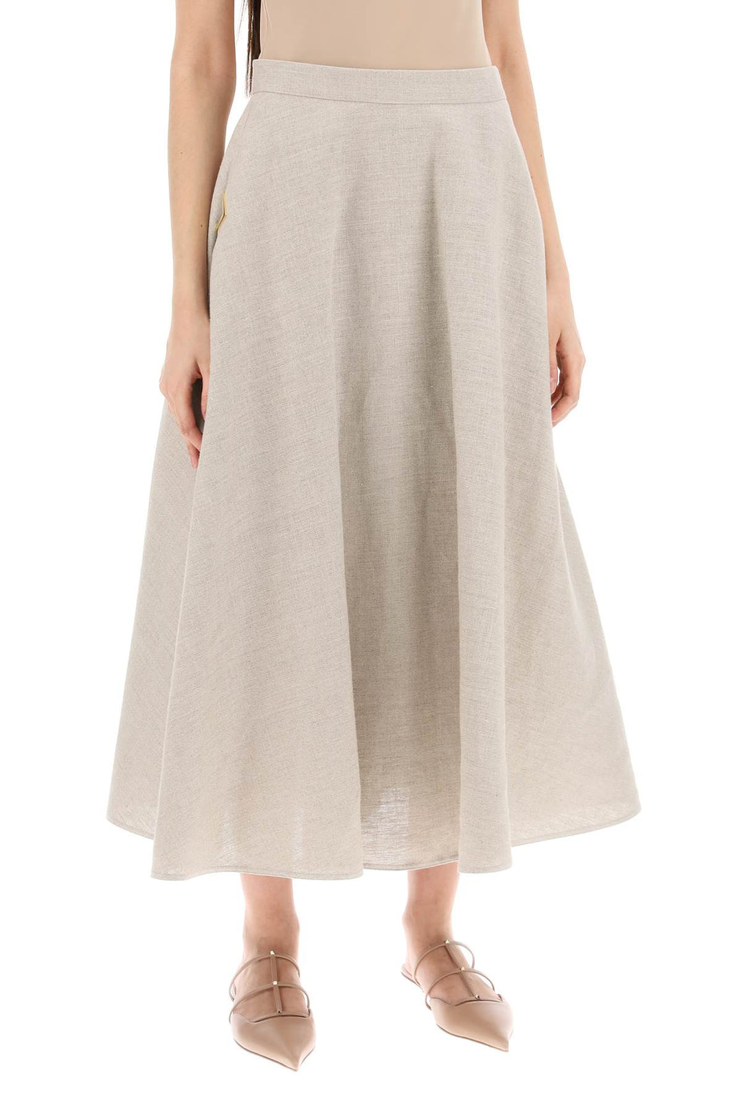 Valentino Garavani linen canvas skirt for women