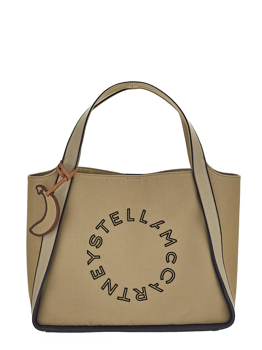 Stella Mccartney Logo Bananatex Canvas Tote Bag