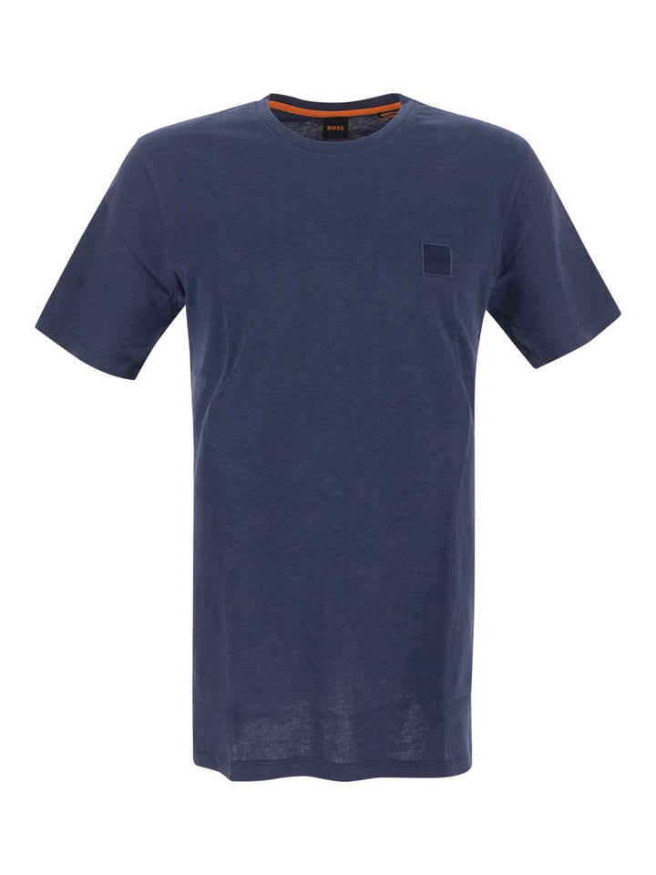 Boss Relaxed-Fit T-Shirt In Cotton Jersey With Logo Patch