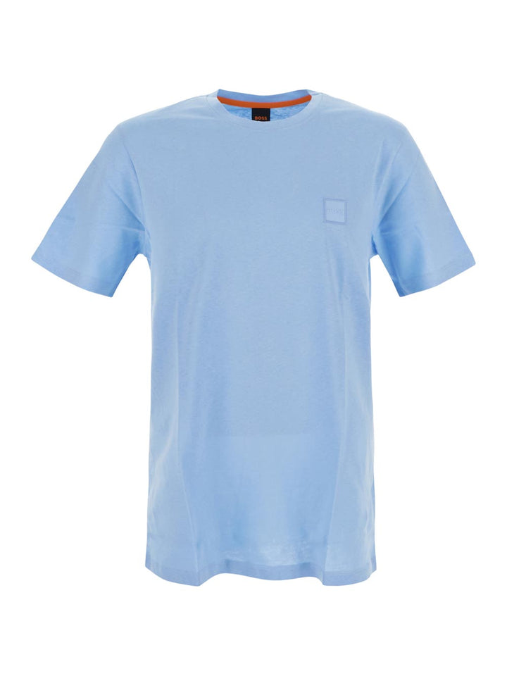 Boss Relaxed-Fit T-Shirt In Cotton Jersey With Logo Patch