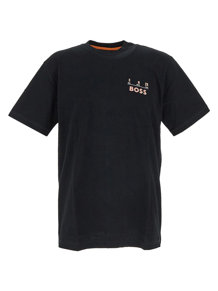 Boss Relaxed-Fit T-Shirt In Pure Cotton With Seasonal Artwork