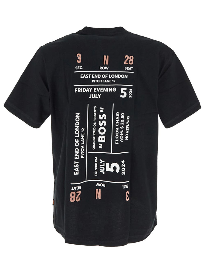 Boss Relaxed-Fit T-Shirt In Pure Cotton With Seasonal Artwork