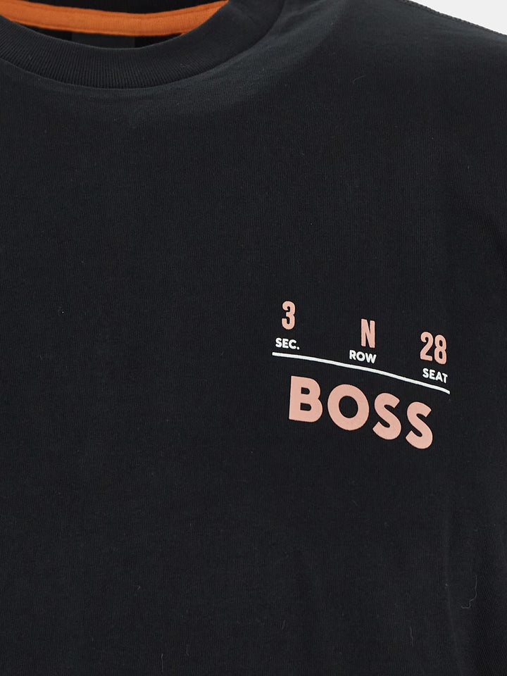 Boss Relaxed-Fit T-Shirt In Pure Cotton With Seasonal Artwork