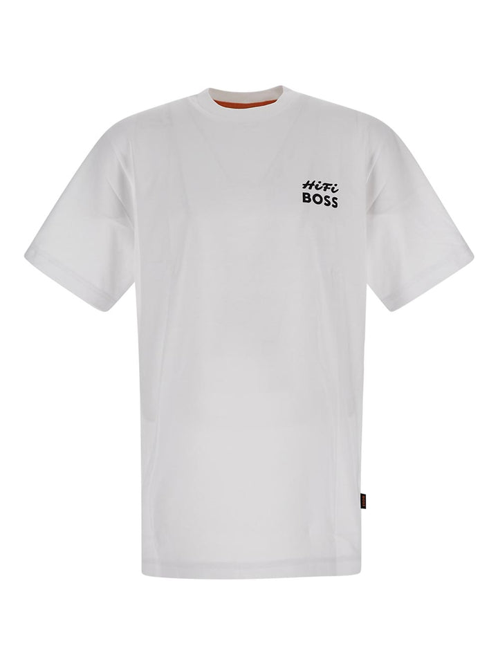 Boss Relaxed-Fit T-Shirt In Pure Cotton With Seasonal Artwork