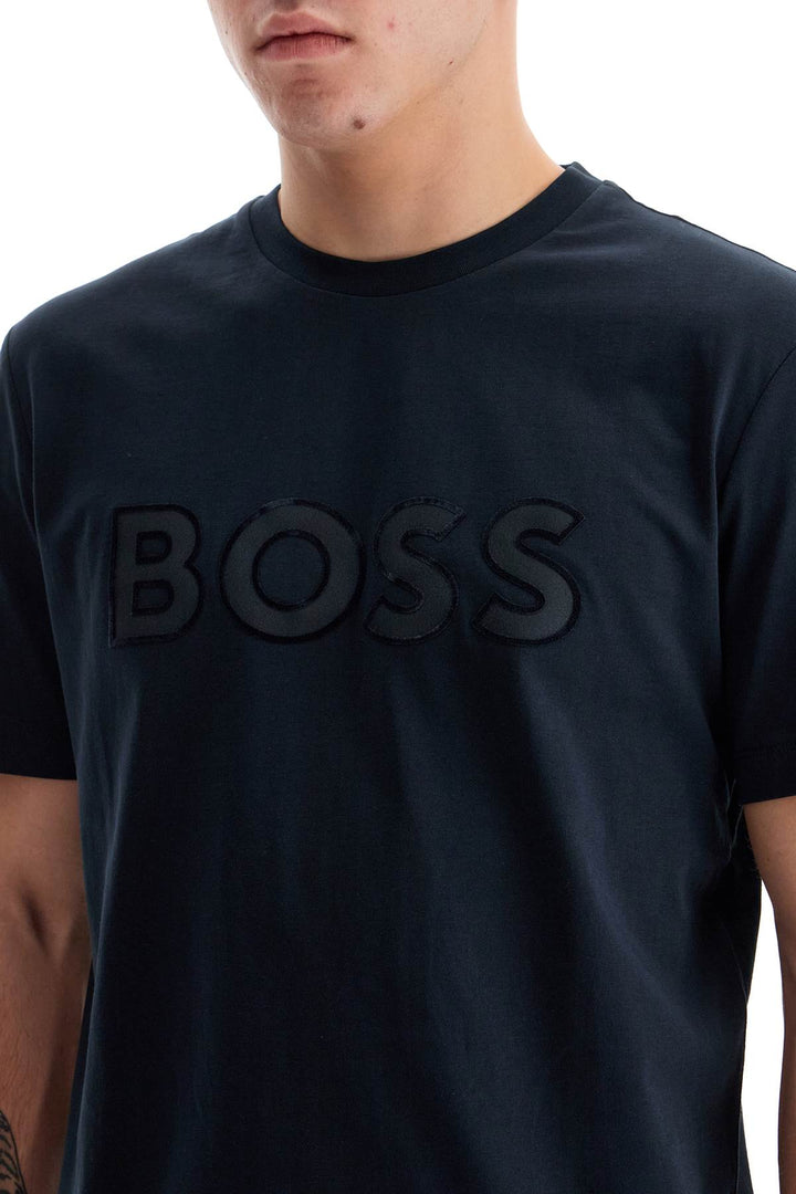 Boss t-shirt with patch logo design