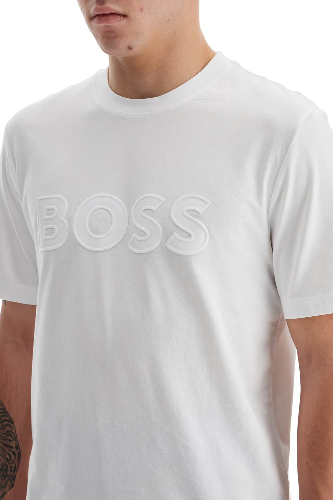 Boss t-shirt with patch logo design