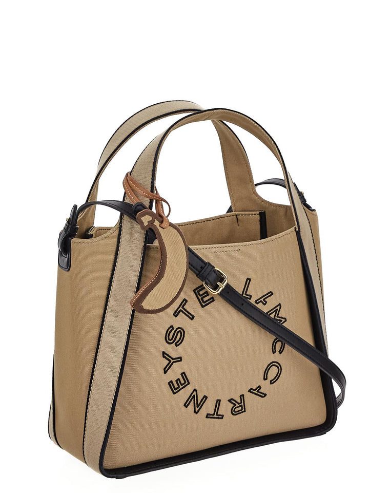Stella Mccartney Logo Bananatex Canvas Crossbody Bag