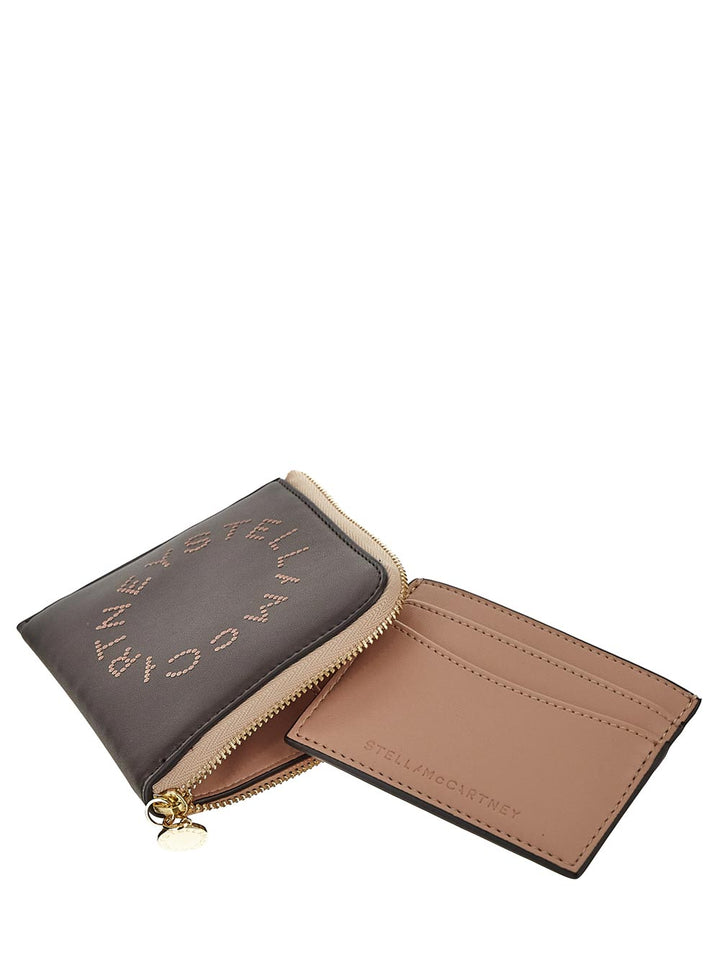 Stella Mccartney Logo Zip Cardholder