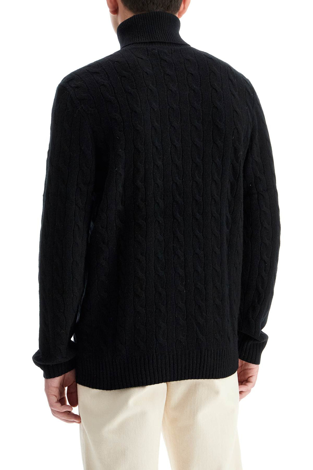 Polo Ralph Lauren cable-knit wool and cashmere turt