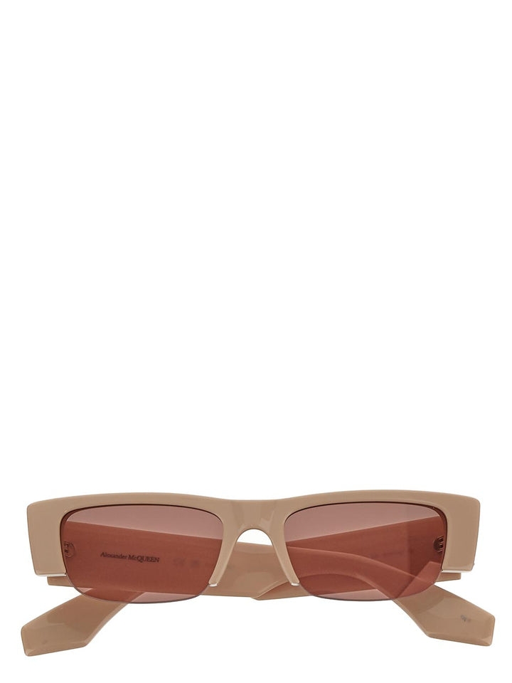 Alexander Mcqueen Logo-Print Detail Sunglasses