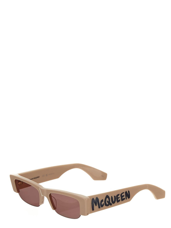 Alexander Mcqueen Logo-Print Detail Sunglasses