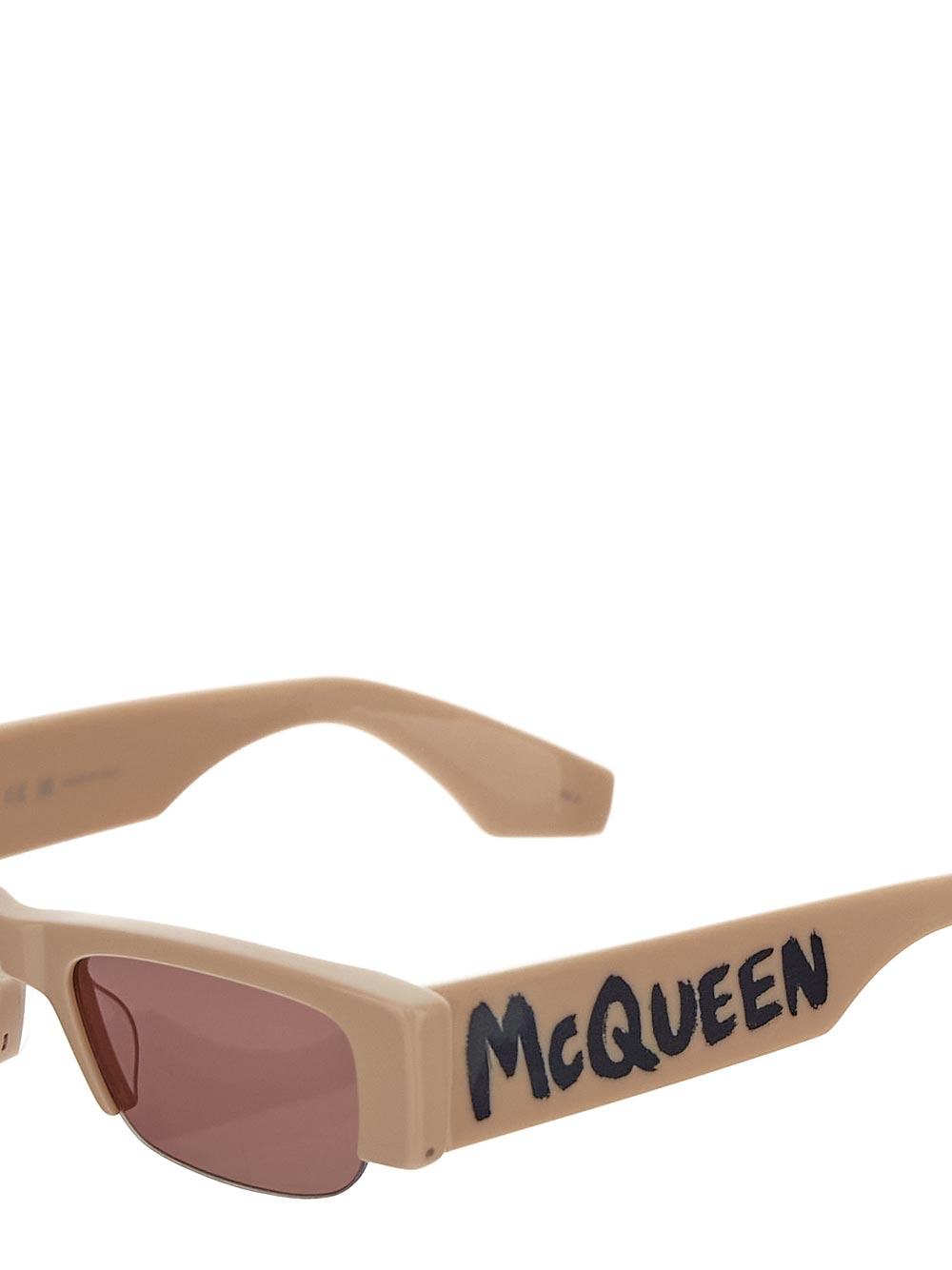 Alexander Mcqueen Logo-Print Detail Sunglasses