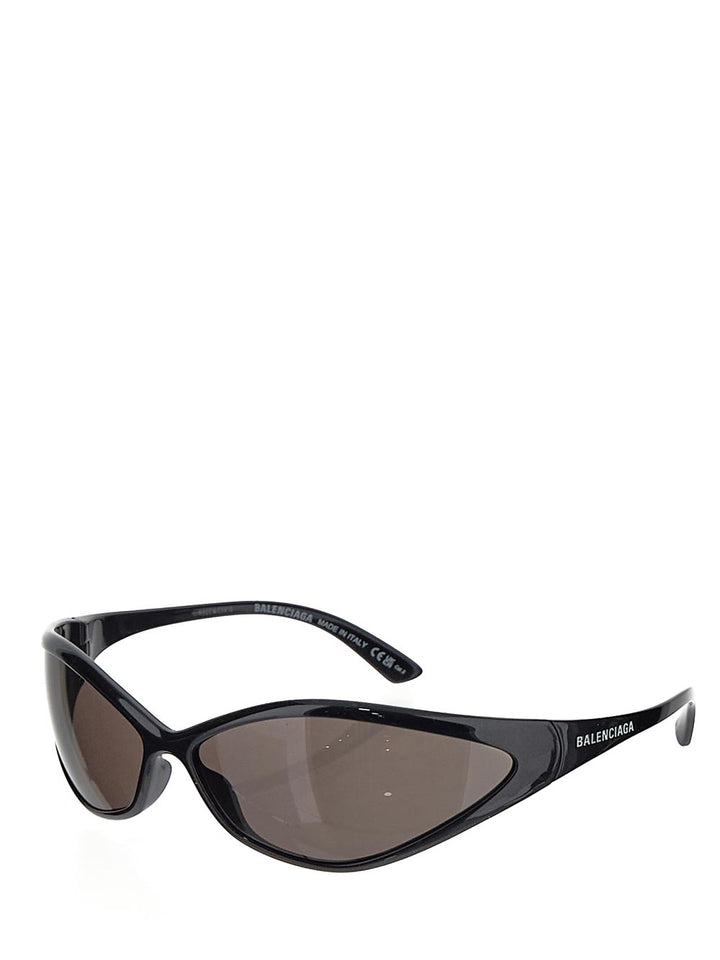 Balenciaga 90s Oval Sunglasses in Black