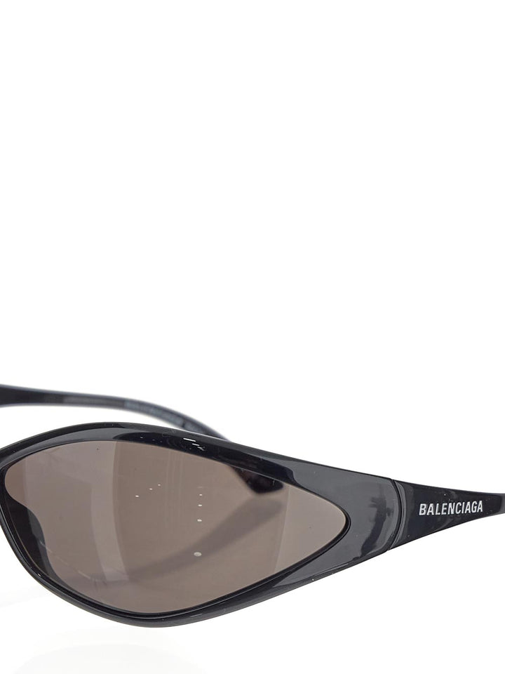 Balenciaga 90s Oval Sunglasses in Black