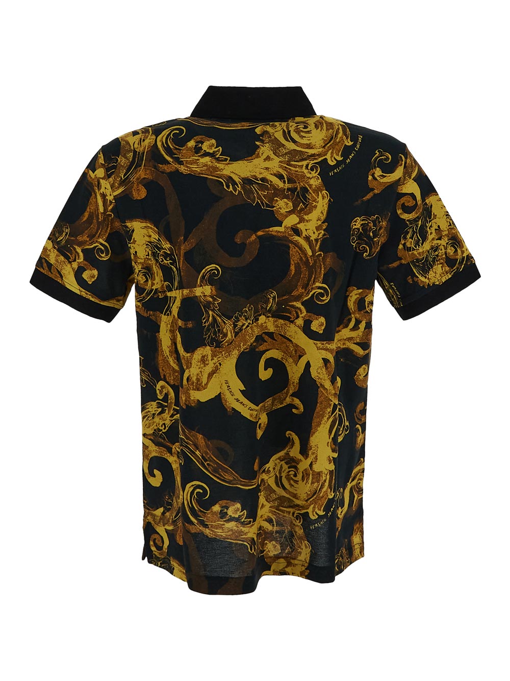 Versace Watercolour Couture Polo Shirt