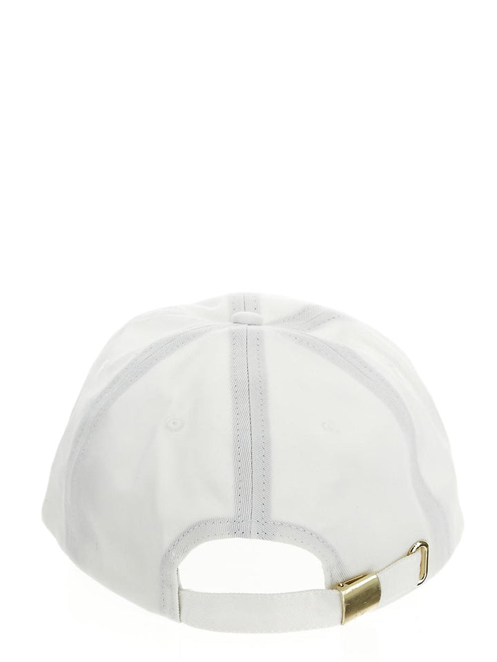 Versace Logo-Rubberised Cotton Cap