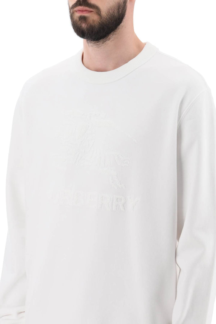 Burberry 'rayner' crew-neck sweatshirt with equestrian knight