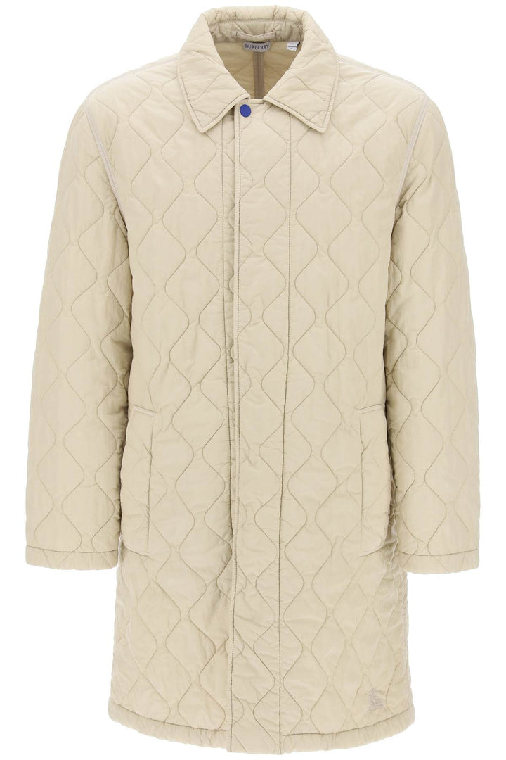 Burberry quilted nylon midi car coat with