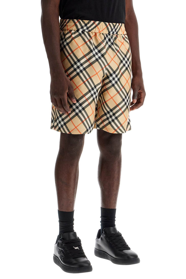 Burberry check silk shorts