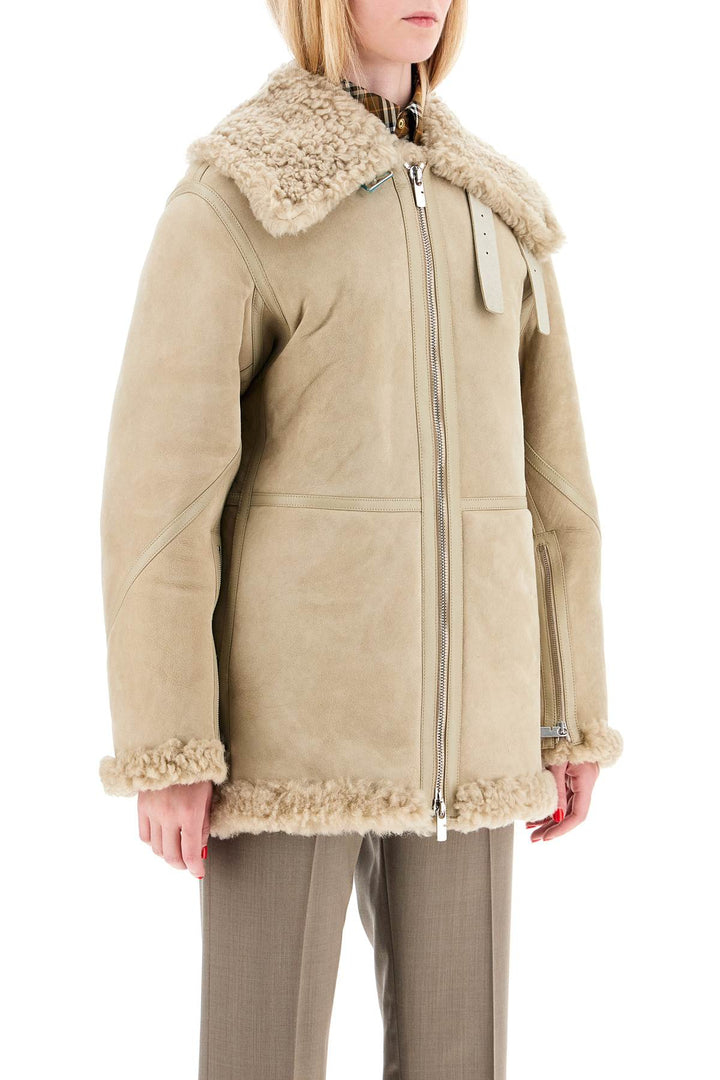 Burberry shearling aviator jacket for