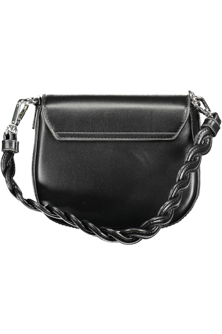 BYBLOS Elegant Contrasting Detail Black Handbag