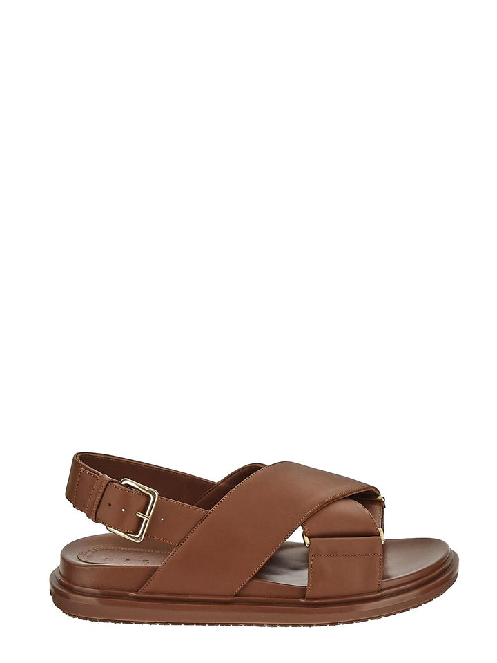 Marni Brown Leather Fussbett