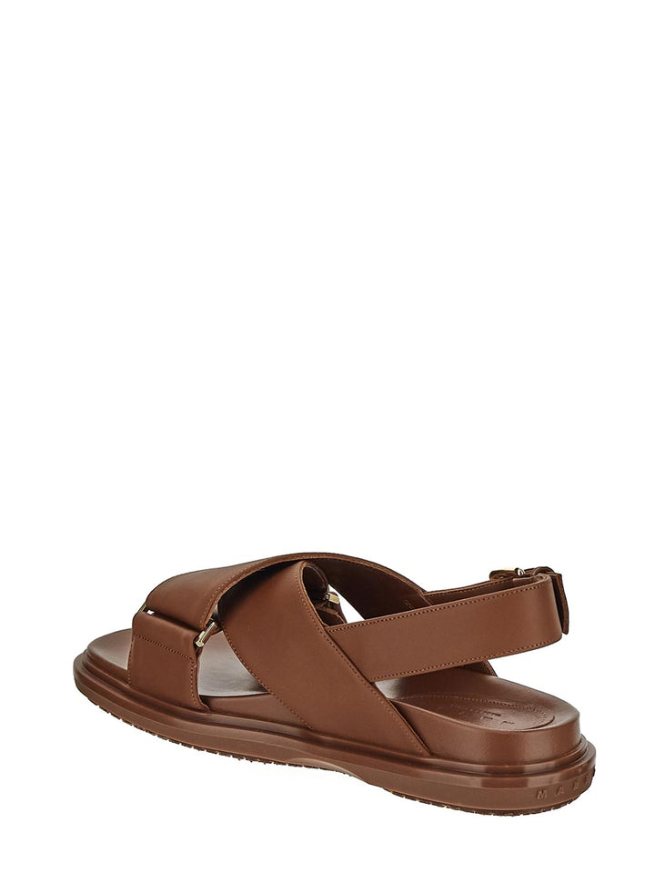 Marni Brown Leather Fussbett