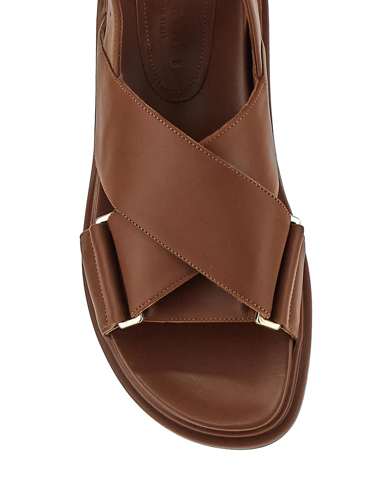 Marni Brown Leather Fussbett