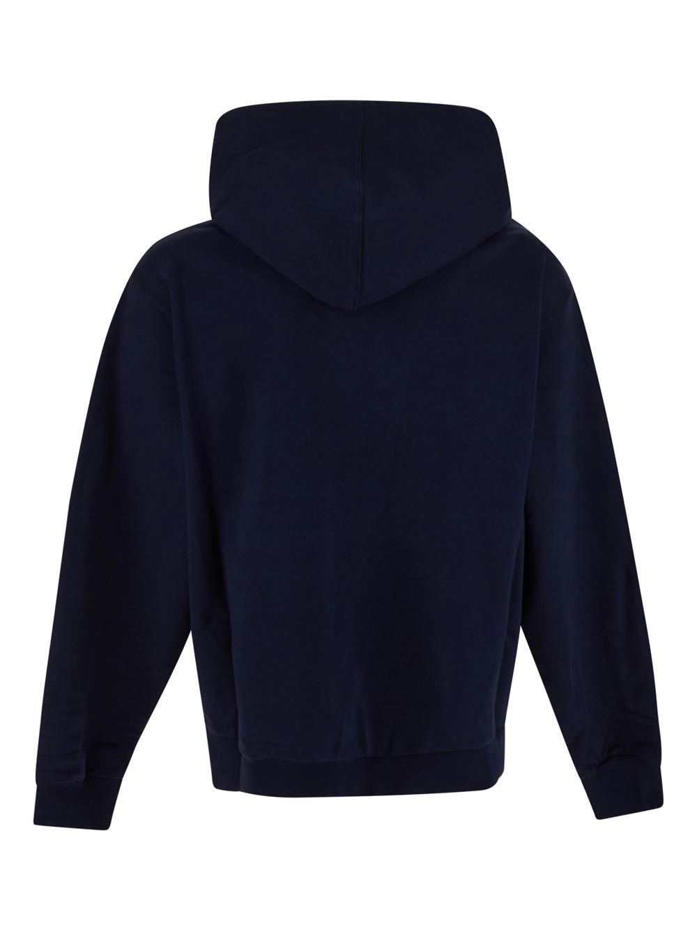 Marni Blue Bio Cotton Hoodie With Mini Marni Print