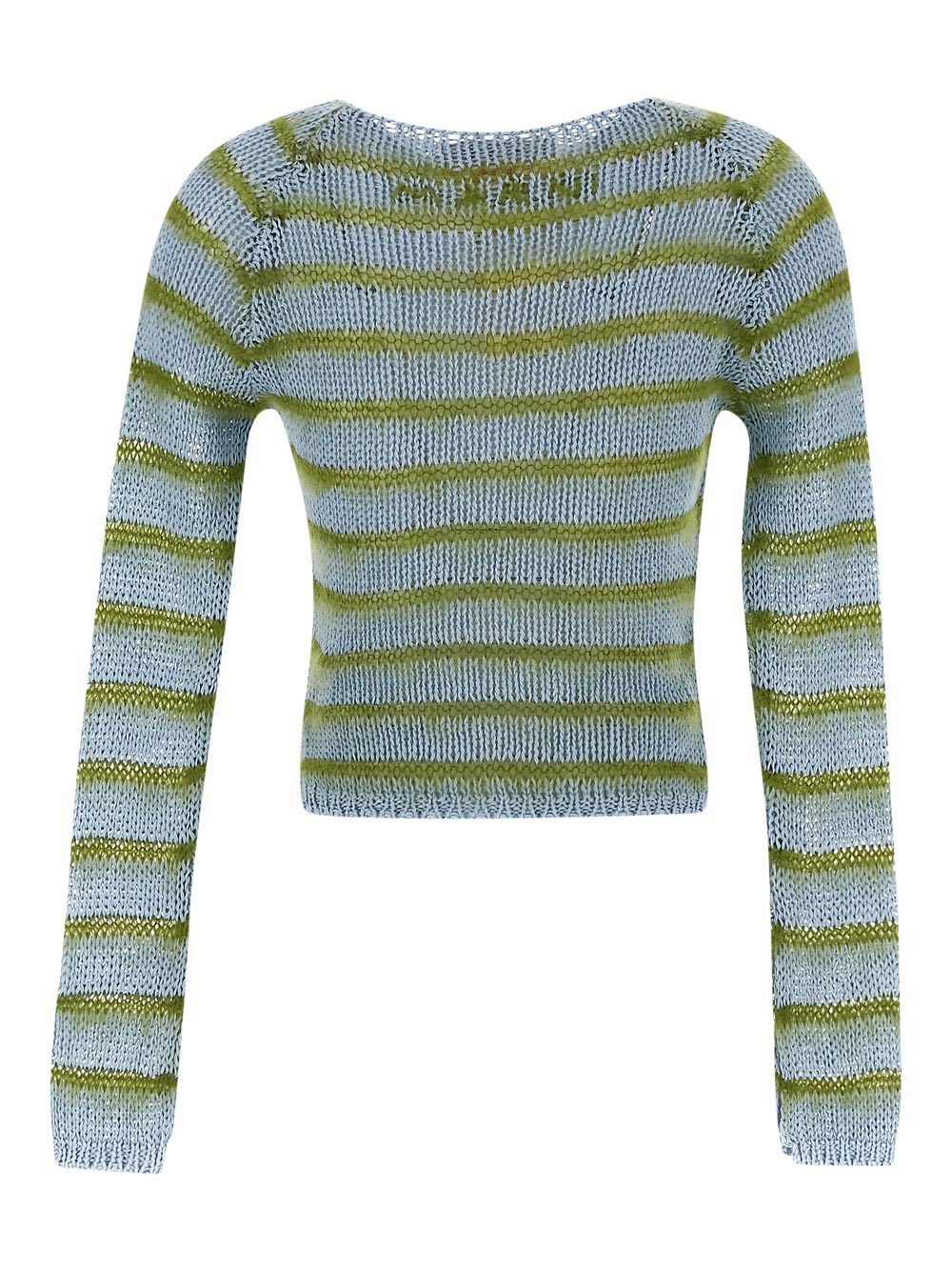 Marni Boat-Neck Jumper With Mohair Stripes