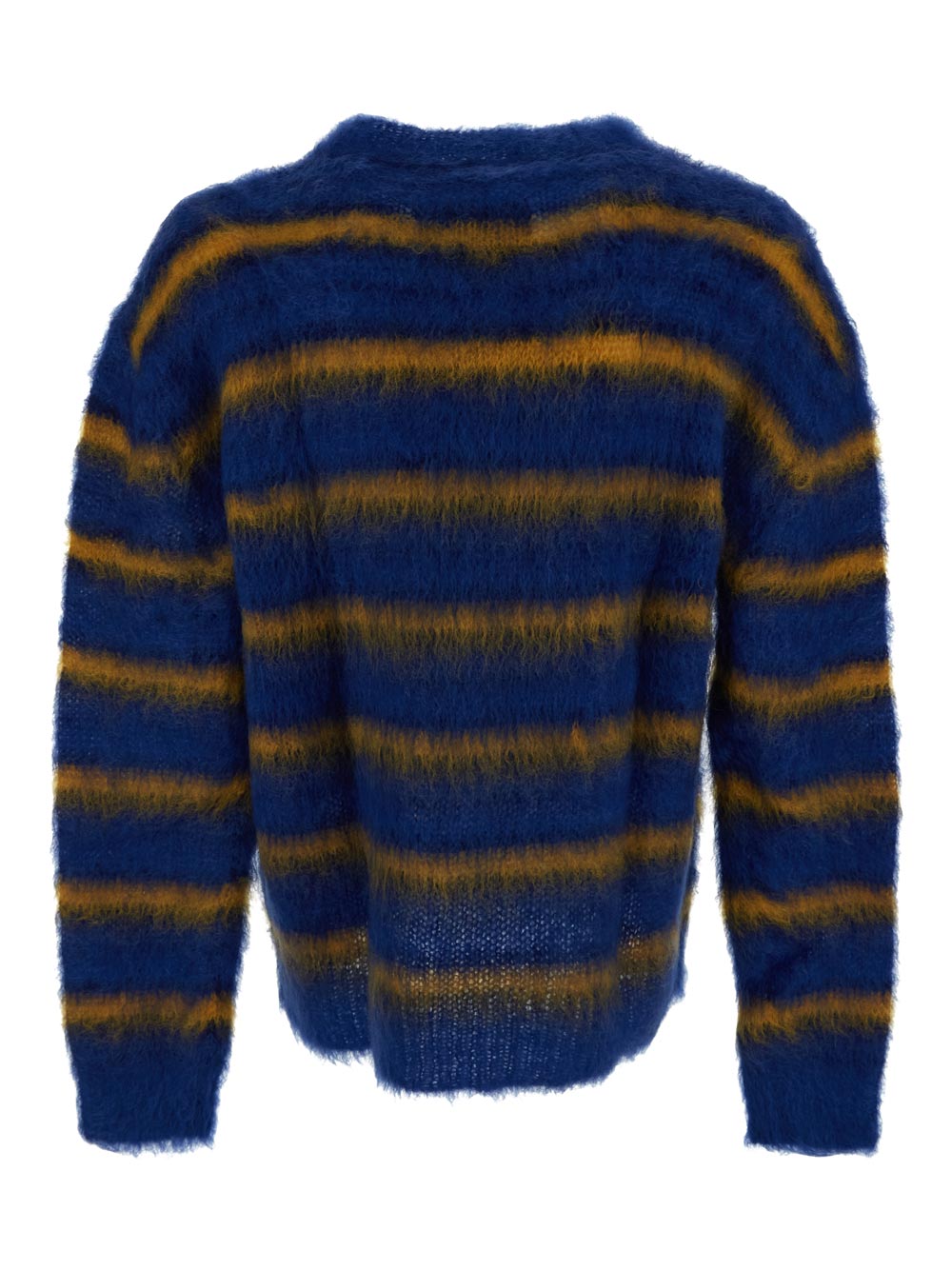 Marni Blue Striped Mohair Jumper