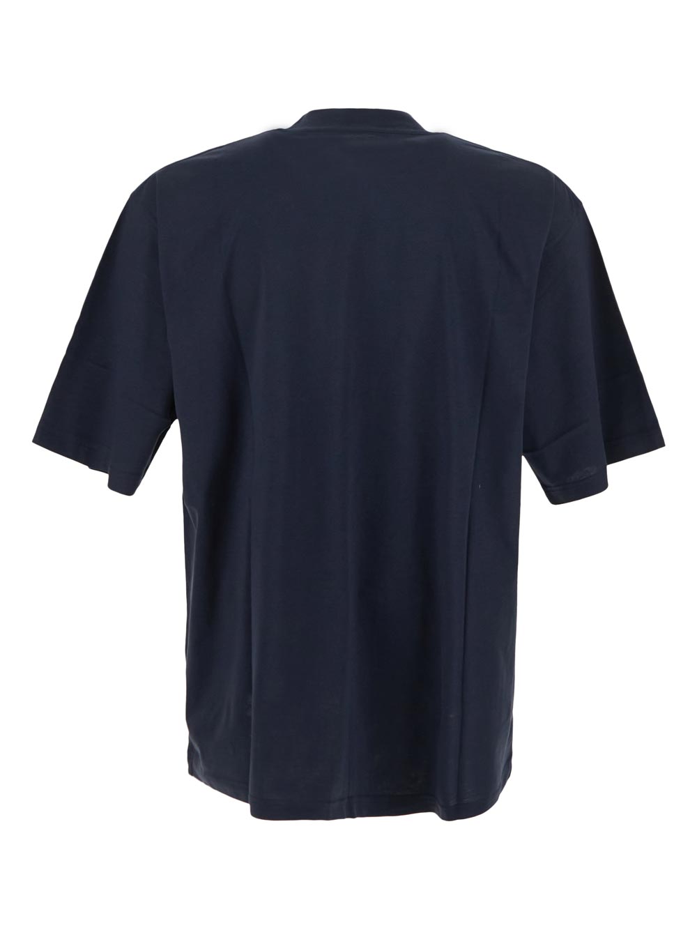 Marni Dark Blue Bio Cotton T-Shirt With Logo