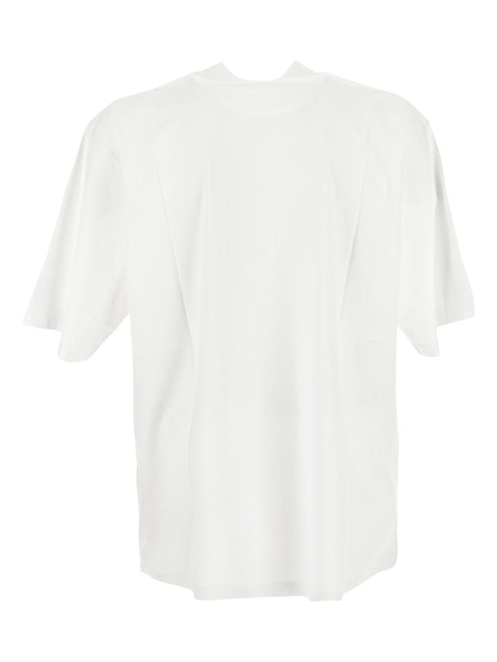 Marni White Bio Cotton T-Shirt With Logo