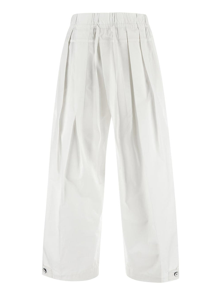 Jil Sander  Long And Voluminous Organic Cotton Trousers